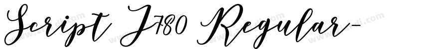 Script I780 Regular字体转换